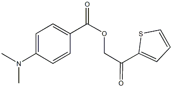 2-oxo-2-(2-thienyl)ethyl 4-(dimethylamino)benzoate Struktur