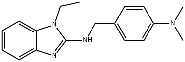 N-[4-(dimethylamino)benzyl]-N-(1-ethyl-1H-benzimidazol-2-yl)amine Struktur