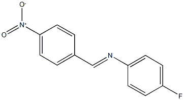 4-fluoro-N-(4-nitrobenzylidene)aniline Struktur