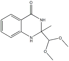 2-(dimethoxymethyl)-2-methyl-2,3-dihydro-4(1H)-quinazolinone Struktur