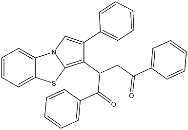 1,4-diphenyl-2-(2-phenylpyrrolo[2,1-b][1,3]benzothiazol-3-yl)-1,4-butanedione Struktur