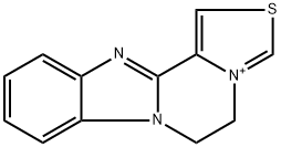 5,6-dihydro[1,3]thiazolo[4',3':3,4]pyrazino[1,2-a]benzimidazol-4-ium Struktur