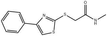 N-methyl-2-[(4-phenyl-1,3-thiazol-2-yl)sulfanyl]acetamide Struktur