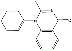 1-(1-cyclohexen-1-yl)-2-methyl-4(1H)-quinazolinone Struktur