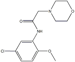 N-(5-chloro-2-methoxyphenyl)-2-(4-morpholinyl)acetamide Struktur