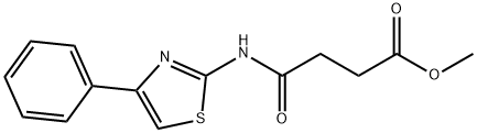 methyl 4-oxo-4-[(4-phenyl-1,3-thiazol-2-yl)amino]butanoate Struktur