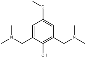 2,6-bis[(dimethylamino)methyl]-4-methoxyphenol Struktur