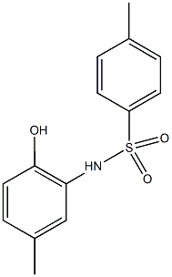 N-(2-hydroxy-5-methylphenyl)-4-methylbenzenesulfonamide Struktur