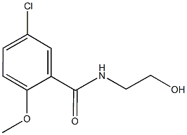 5-chloro-N-(2-hydroxyethyl)-2-methoxybenzamide Struktur