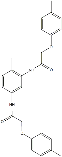 N-(2-methyl-5-{[(4-methylphenoxy)acetyl]amino}phenyl)-2-(4-methylphenoxy)acetamide Struktur