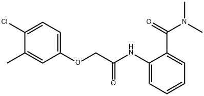 2-{[(4-chloro-3-methylphenoxy)acetyl]amino}-N,N-dimethylbenzamide Struktur