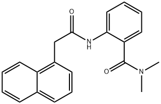 N,N-dimethyl-2-[(1-naphthylacetyl)amino]benzamide Struktur