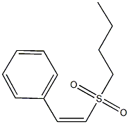 butyl 2-phenylvinyl sulfone Struktur