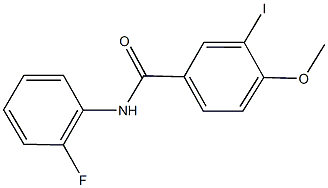 N-(2-fluorophenyl)-3-iodo-4-methoxybenzamide Struktur