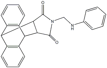 17-(anilinomethyl)-17-azapentacyclo[6.6.5.0~2,7~.0~9,14~.0~15,19~]nonadeca-2,4,6,9,11,13-hexaene-16,18-dione Struktur