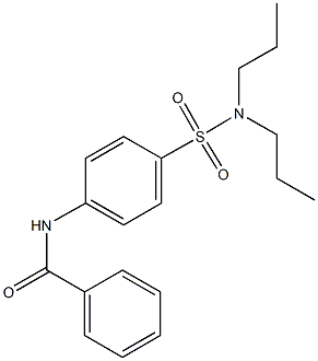 N-{4-[(dipropylamino)sulfonyl]phenyl}benzamide Struktur