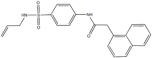 N-{4-[(allylamino)sulfonyl]phenyl}-2-(1-naphthyl)acetamide Struktur