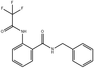 N-benzyl-2-[(trifluoroacetyl)amino]benzamide Struktur