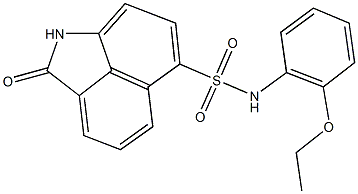 N-(2-ethoxyphenyl)-2-oxo-1,2-dihydrobenzo[cd]indole-6-sulfonamide Struktur