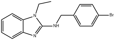 N-(4-bromobenzyl)-N-(1-ethyl-1H-benzimidazol-2-yl)amine Struktur