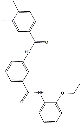 N-{3-[(2-ethoxyanilino)carbonyl]phenyl}-3,4-dimethylbenzamide Struktur