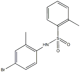 N-(4-bromo-2-methylphenyl)-2-methylbenzenesulfonamide Struktur