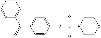 4-benzoylphenyl 4-morpholinesulfonate Struktur