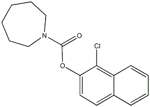 1-chloro-2-naphthyl 1-azepanecarboxylate Struktur