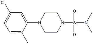 4-(5-chloro-2-methylphenyl)-N,N-dimethyl-1-piperazinesulfonamide Struktur