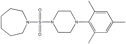 1-[(4-mesityl-1-piperazinyl)sulfonyl]azepane Struktur