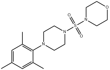 4-[(4-mesityl-1-piperazinyl)sulfonyl]morpholine Struktur