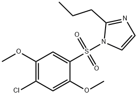 1-[(4-chloro-2,5-dimethoxyphenyl)sulfonyl]-2-propyl-1H-imidazole Struktur