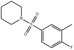 1-[(4-fluoro-3-methylphenyl)sulfonyl]piperidine Struktur