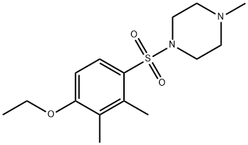 2,3-dimethyl-4-[(4-methyl-1-piperazinyl)sulfonyl]phenyl ethyl ether Struktur