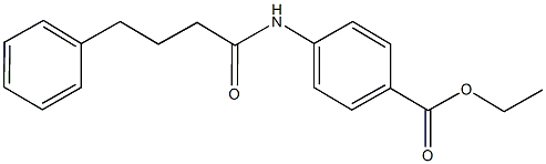 ethyl 4-[(4-phenylbutanoyl)amino]benzoate Struktur