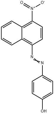 4-({4-nitro-1-naphthyl}diazenyl)phenol Struktur