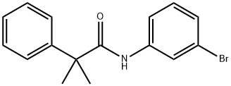 N-(3-bromophenyl)-2-methyl-2-phenylpropanamide Struktur