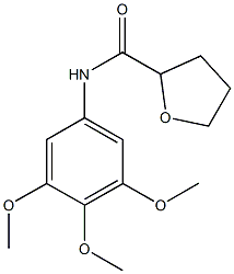 N-(3,4,5-trimethoxyphenyl)tetrahydro-2-furancarboxamide Struktur