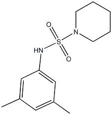 N-(3,5-dimethylphenyl)-1-piperidinesulfonamide Struktur