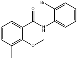 N-(2-bromophenyl)-2-methoxy-3-methylbenzamide Struktur