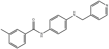 3-methyl-N-{4-[(4-pyridinylmethyl)amino]phenyl}benzamide Struktur