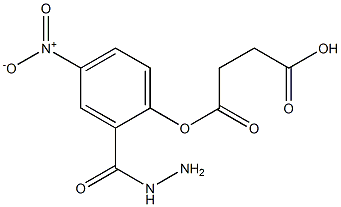 4-(2-{4-nitrophenyl}hydrazino)-4-oxobutanoic acid Struktur