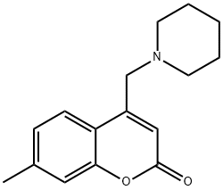 7-methyl-4-(1-piperidinylmethyl)-2H-chromen-2-one Struktur