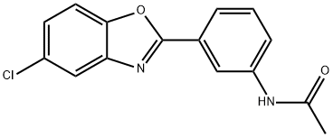 N-[3-(5-chloro-1,3-benzoxazol-2-yl)phenyl]acetamide Struktur