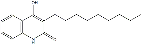 4-hydroxy-3-nonyl-2(1H)-quinolinone Struktur