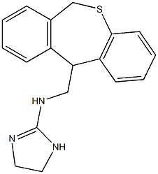 N-(6,11-dihydrodibenzo[b,e]thiepin-11-ylmethyl)-N-(4,5-dihydro-1H-imidazol-2-yl)amine Struktur