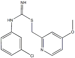 (4-methoxy-2-pyridinyl)methyl N-(3-chlorophenyl)imidothiocarbamate Struktur