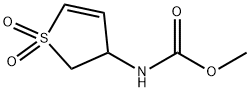 methyl 1,1-dioxido-2,3-dihydro-3-thienylcarbamate Struktur