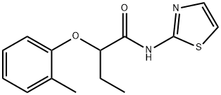 2-(2-methylphenoxy)-N-(1,3-thiazol-2-yl)butanamide Struktur