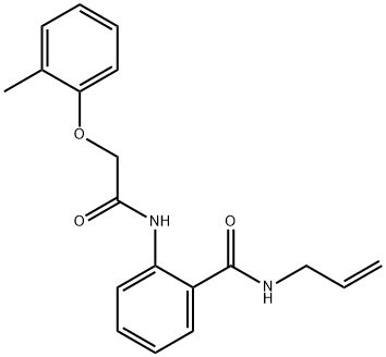 N-allyl-2-{[(2-methylphenoxy)acetyl]amino}benzamide Struktur